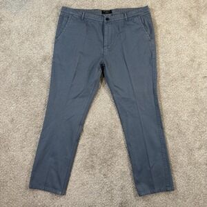 Matchstick Argus Chino Pants 42 Blue Cotton Straight Leg Casual Slacks 42X31